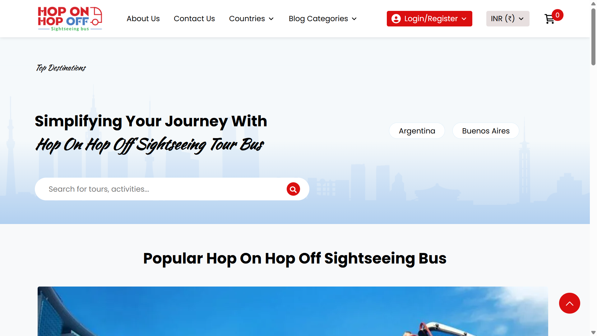 Hop On Hop Off Laravel Project